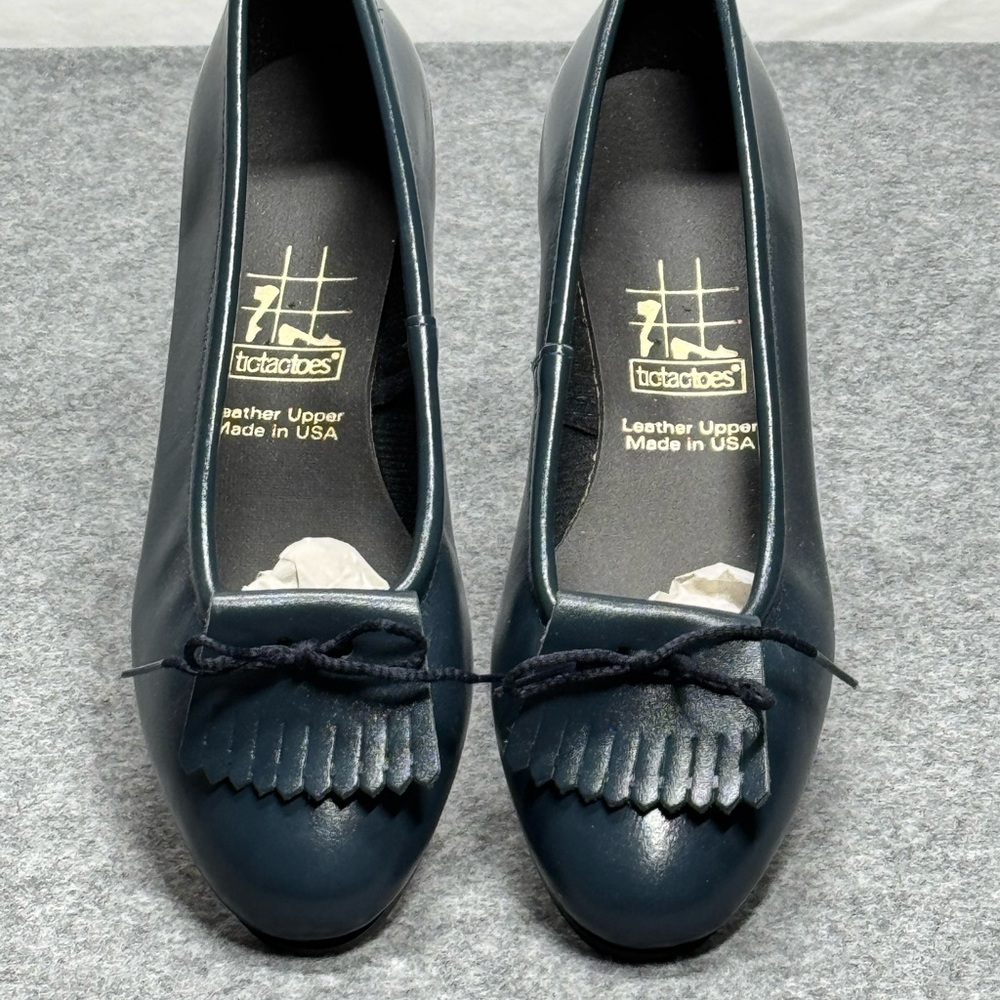 Women's Leather‎ Shoes Dark Teal Made By TicTacToes Size 8 Made in USA NWOB